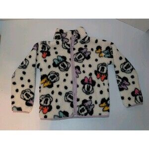 Fleece Jacket Girl's Jumping Beans Disney's Minnie Mouse High Pile SZ/ 6